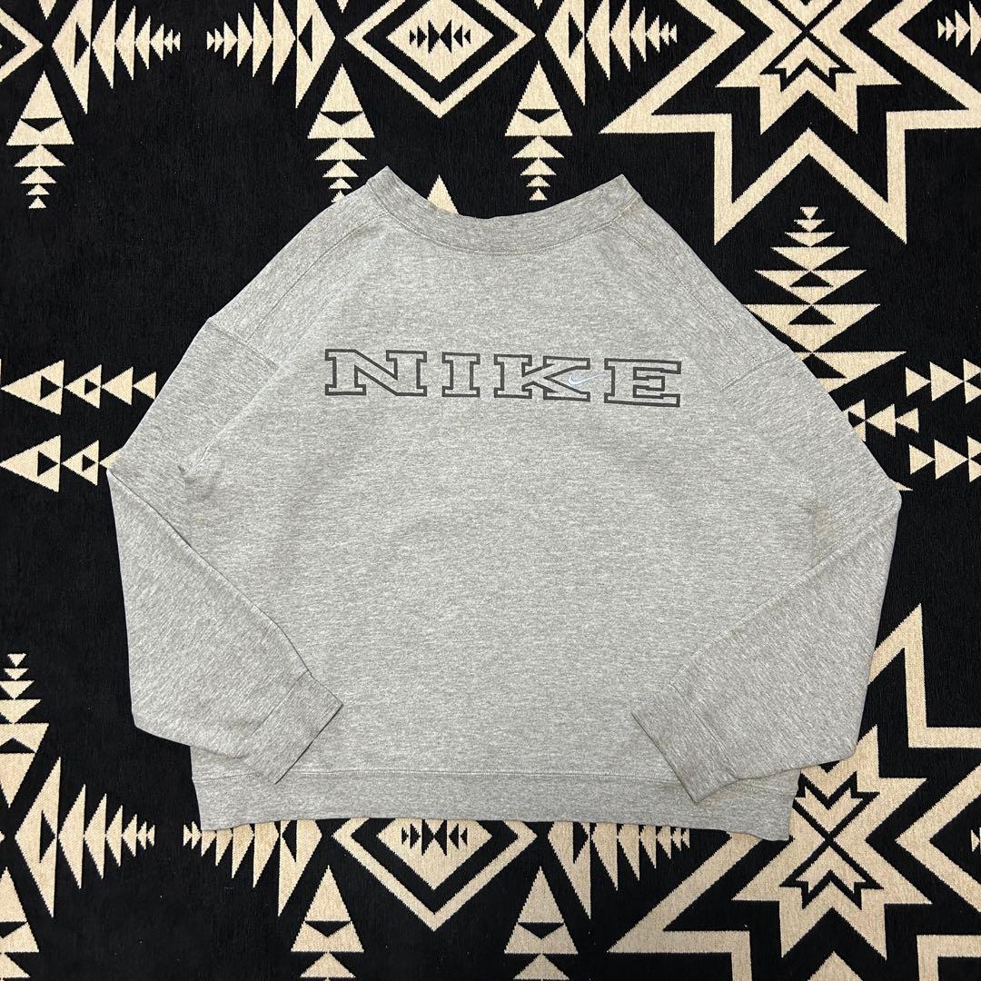 USA製 90s NIKE スウェット 銀タグ グレー Mサイズ 刺繍 ロゴ - メルカリ