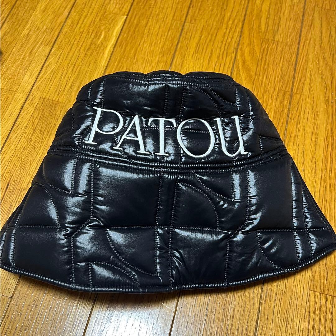 PATOUバケットハットブラック Patou | コットン パトゥ バケットハット