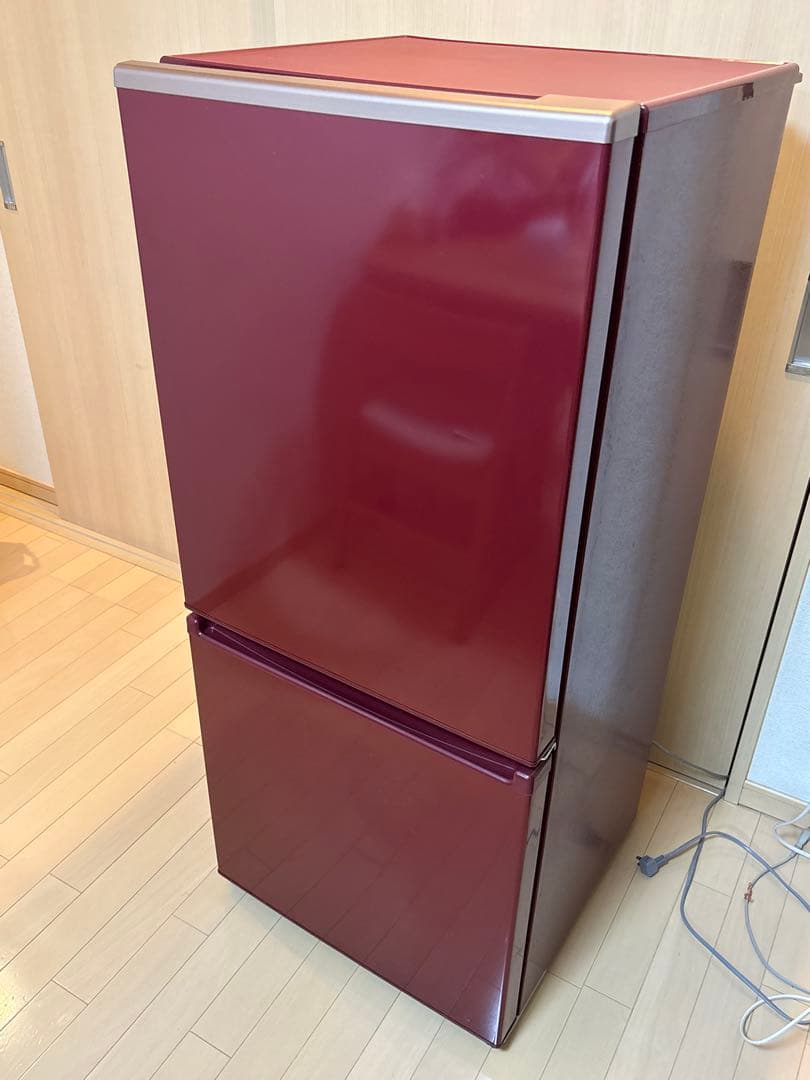 2021年製　アクア冷蔵冷凍庫　168L 冷蔵庫 レッド AQR-17KBK-R [168L /2ドア /右開きタイプ] [冷凍室 58L