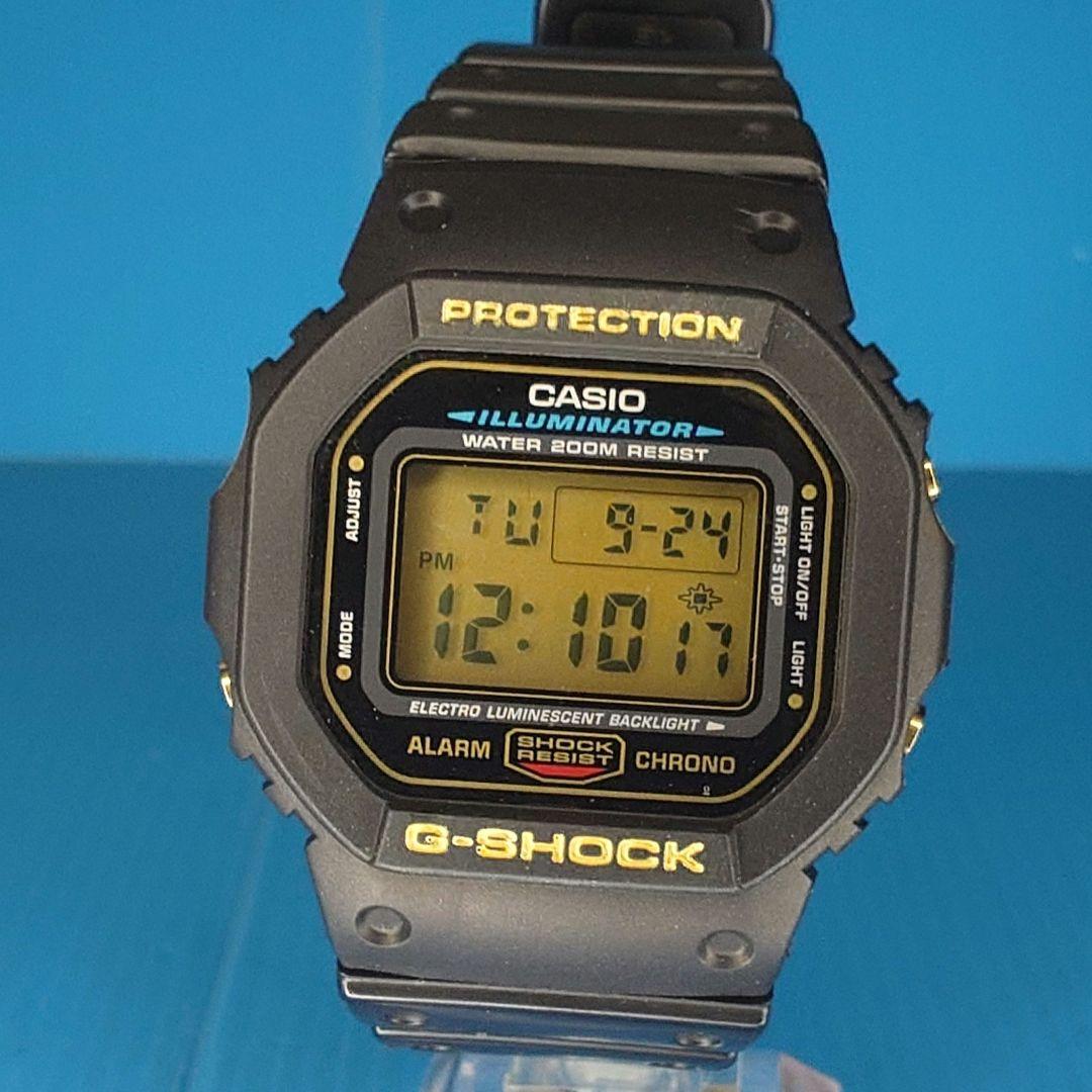 CASIO G-SHOCK DW-5600E ゴールド液晶 稼働品 - メルカリ