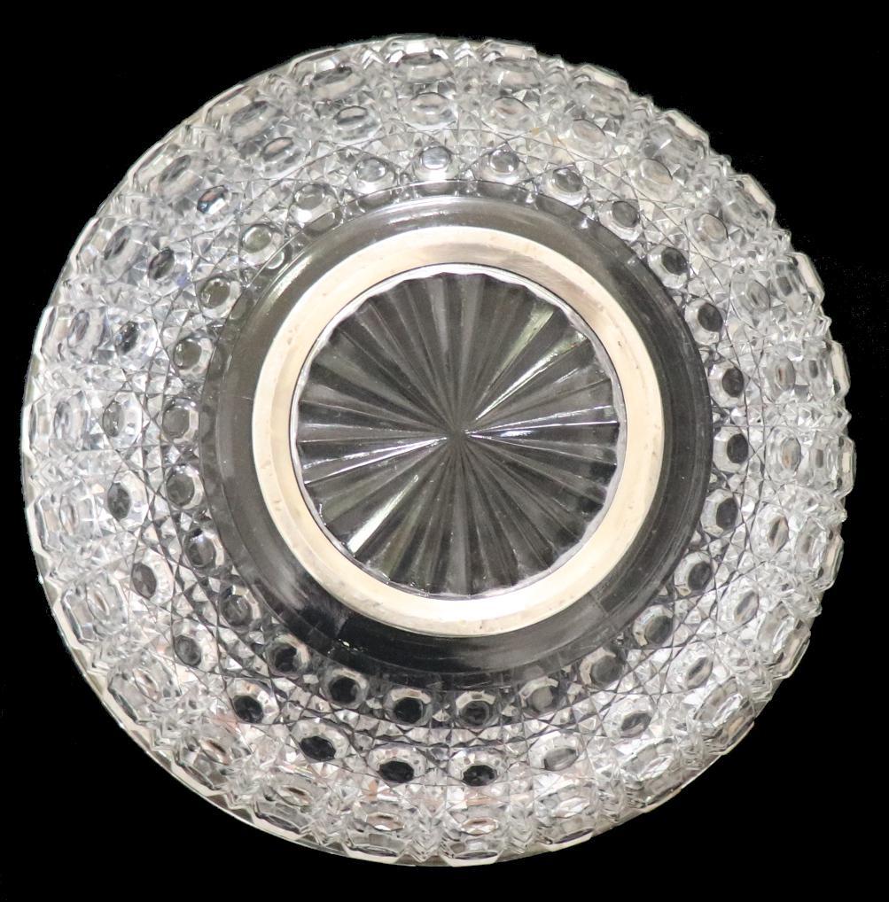 オールド・バカラ 1890年 最大級 25.8cm 2.5kg 銀巻特大鉢