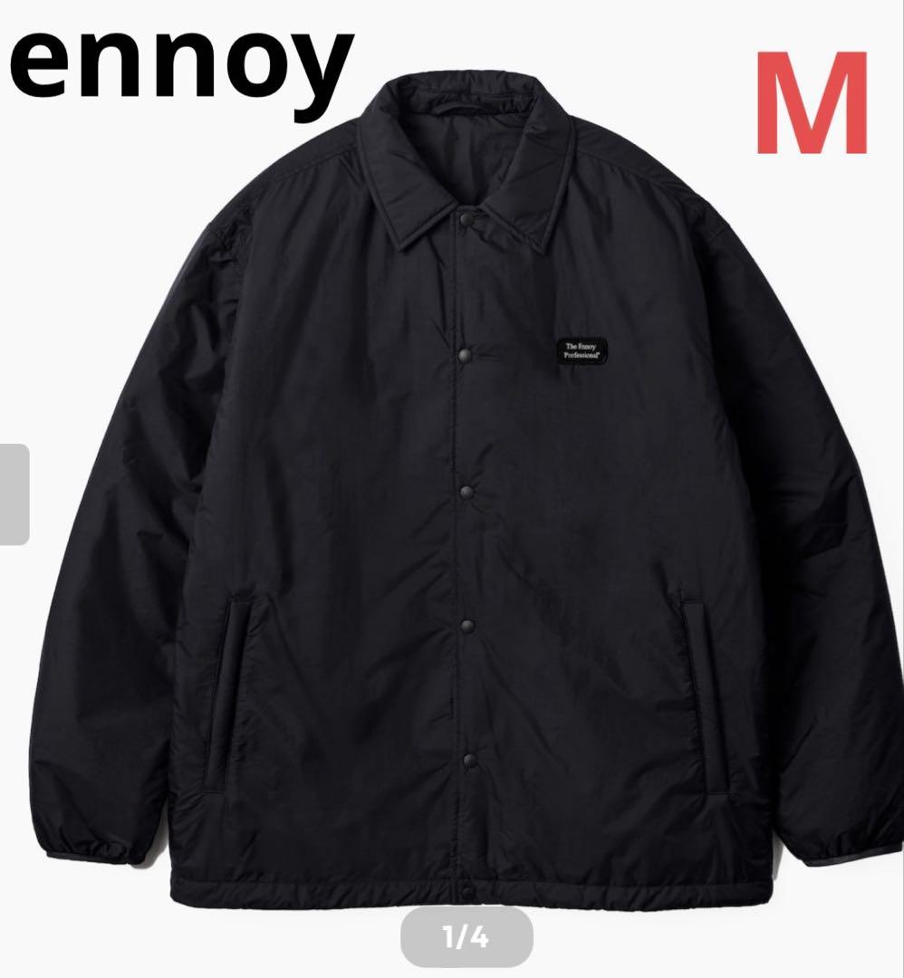 ENNOY PADDED NYLON COACH JACKET BLACK - メルカリ