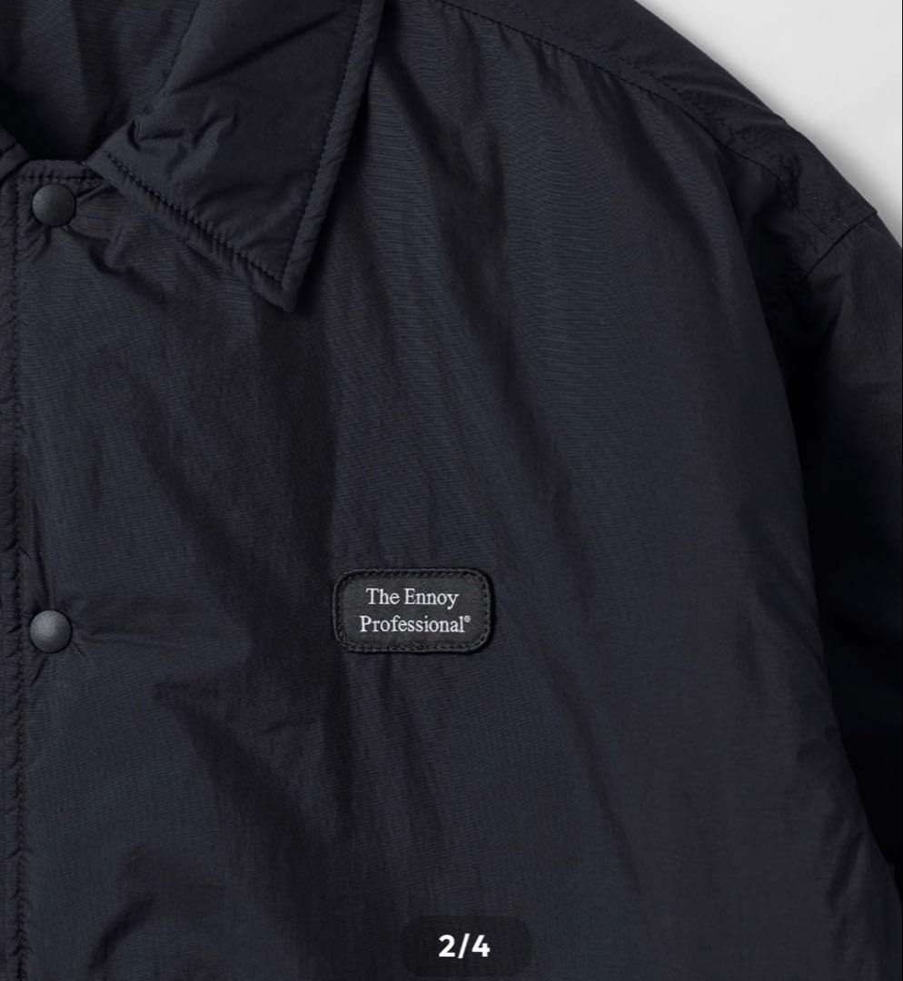 ENNOY PADDED NYLON COACH JACKET BLACK - メルカリ