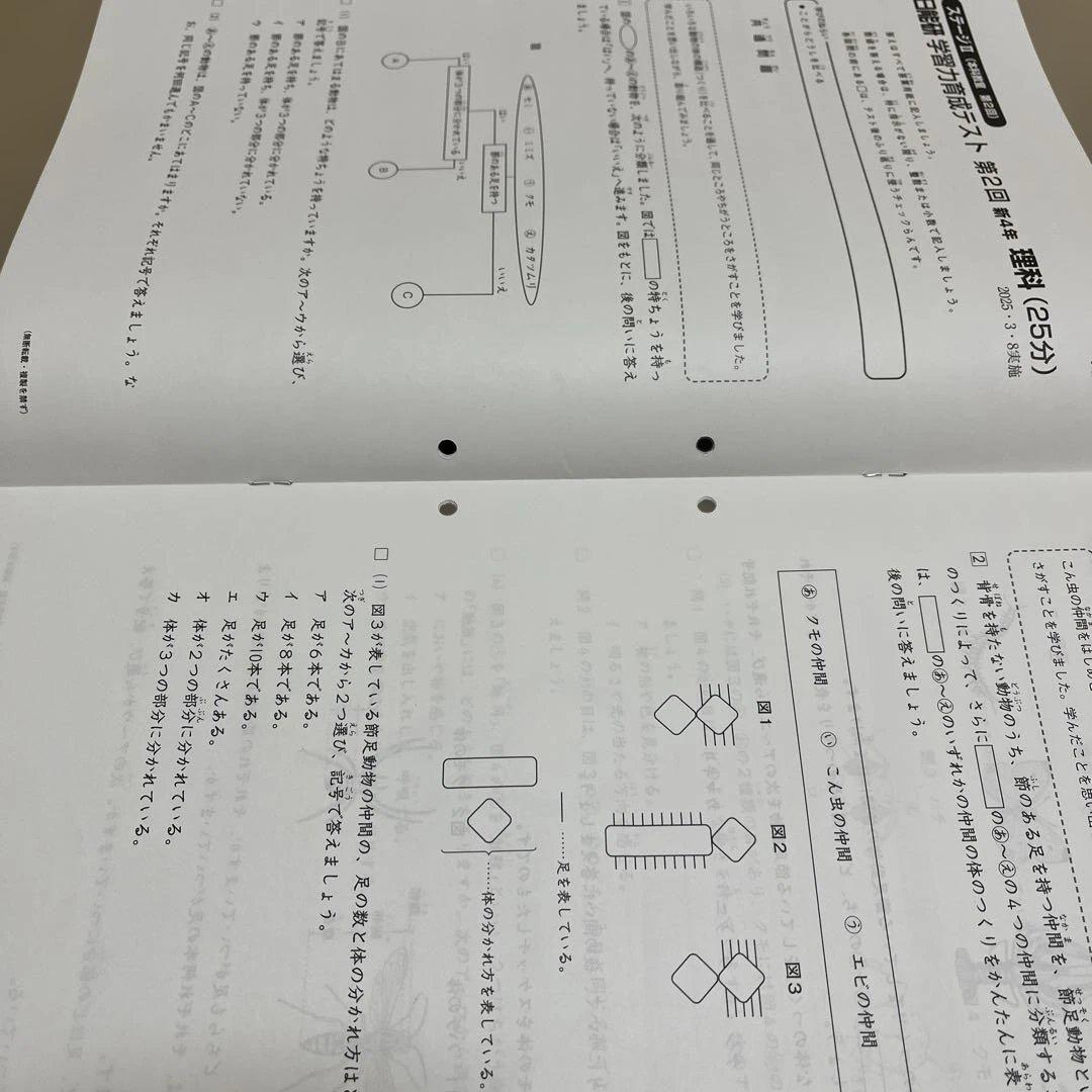 2025年 日能研 4年 ステージⅡ育成テスト➁ - メルカリ