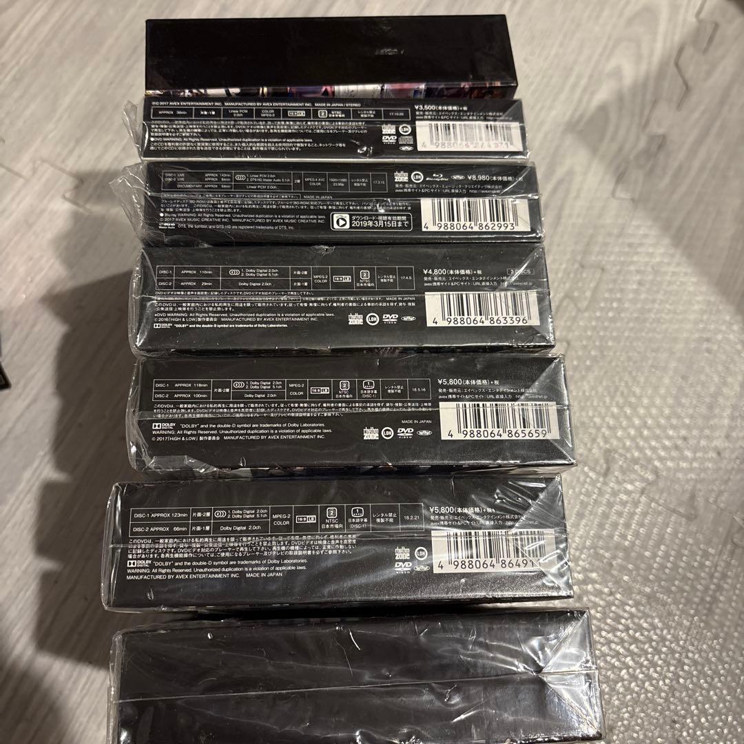 美品 盤未再生含 HIGH ＆ LOW DVD CD まとめ売り