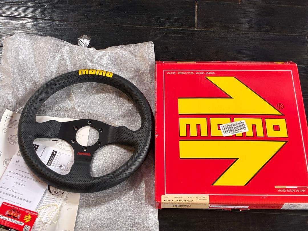 MOMO COMPETITION 32モモ コンペティション ブラックエアーレザ