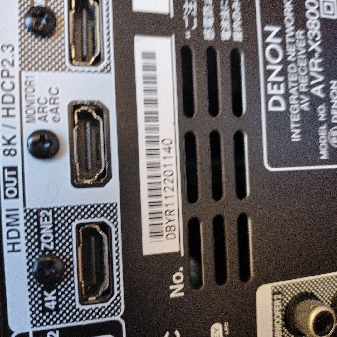 「美品」デノン Denon AVR-X3800H　avアンプ　9.4ch