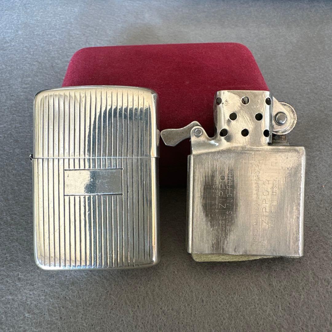 値下げ❗️激レアビンテージZIPPOスターリングシルバー エンジンターン