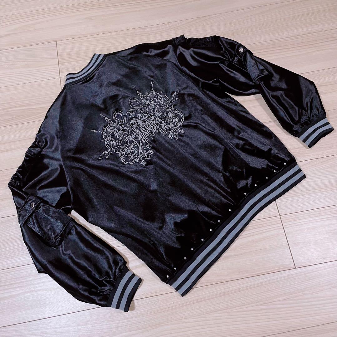 送料無料 美品 dimmoire Messy Bones ベロアスカジャン 刺繍 - メルカリ