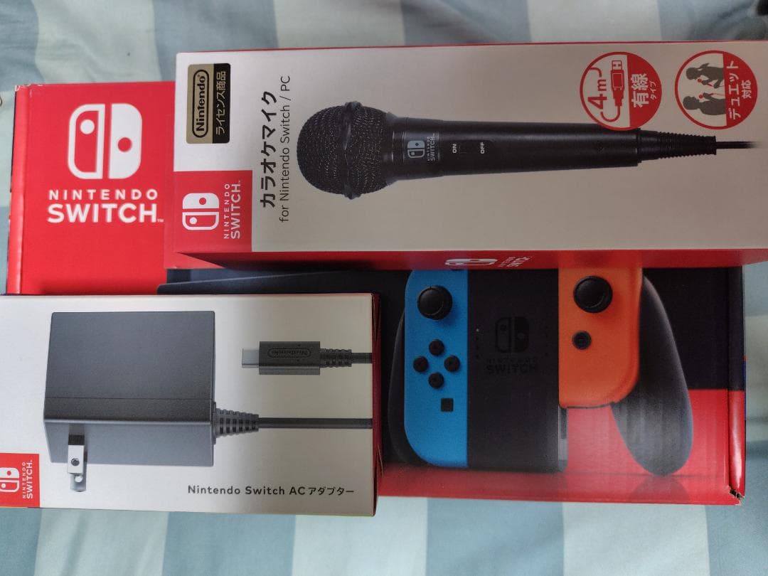 NINTENDO SWITCH 本体 ACアダプタ カラオケマイク セット 新品 Amazon.co.jp: Switch Nintendo カラオケマイク カラオケ機器 USB