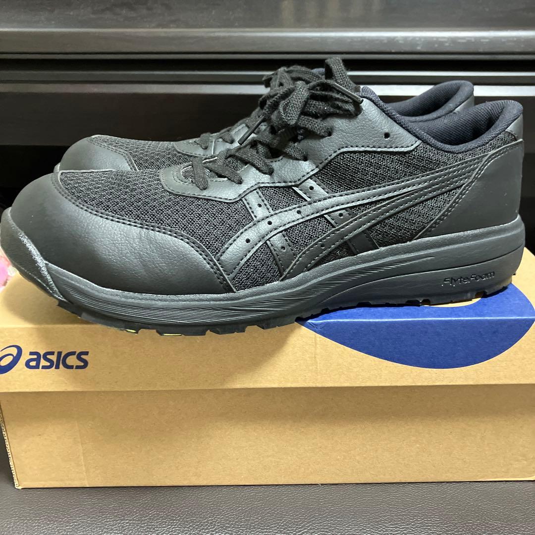 アシックス CP221 安全靴 ローカット 27.0cm ブラック×ブラック