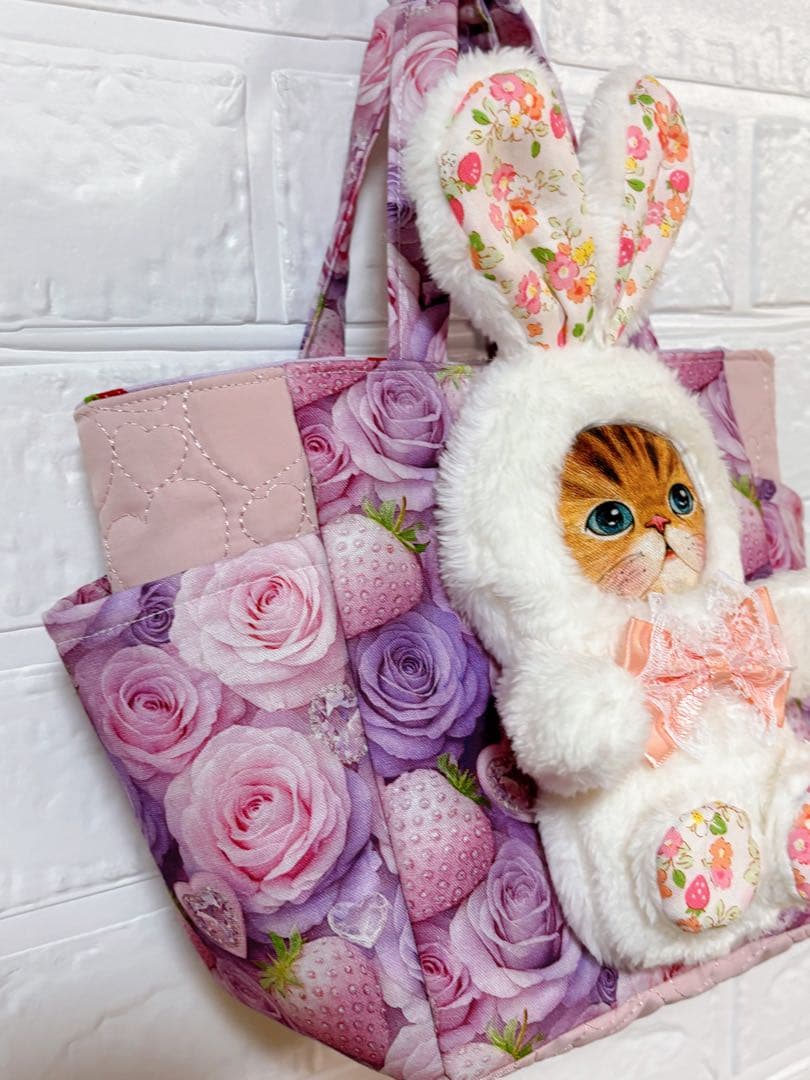 み*ー様 コヤンイサムチョン チェック ハンドメイド トートバッグ