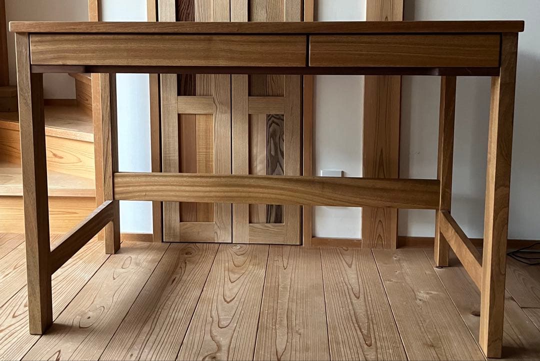 k*n様 楠 天然無垢 デスク リボス社塗装 橋詰家具製 ラスク 110cm 国 sbl110_3set_l.jpg