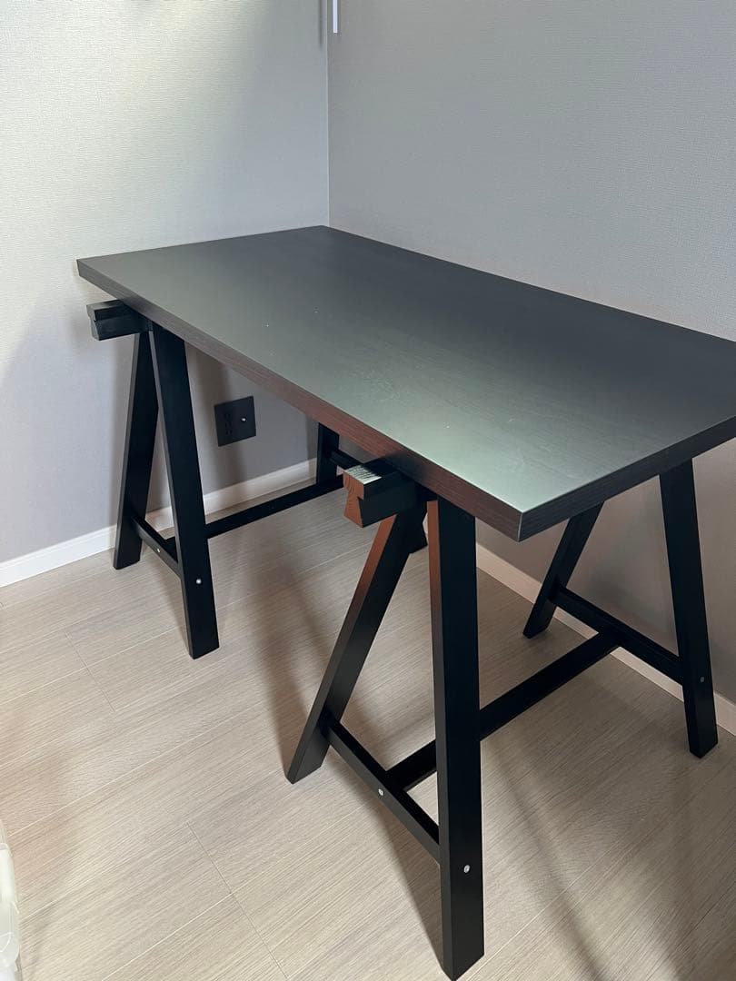 IKEA イケア ODDVALD オッドヴァルド ブラック 2脚セット テーブル