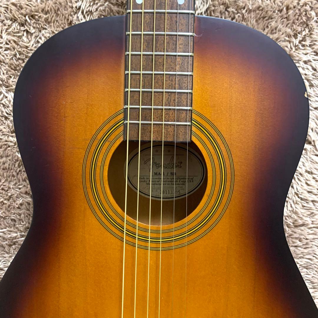 美品・新品弦・メンテ済】Fender MA-1/SB フェンダー ミニアコギ