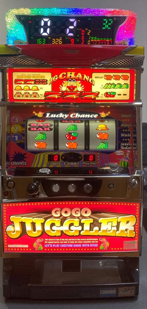 【送料込】ゴーゴージャグラー2 GOGO JUGGLER 実機　北電子 北電子 ゴーゴージャグラー2 中古パチスロ実機 [4ch対応] A-SLOT