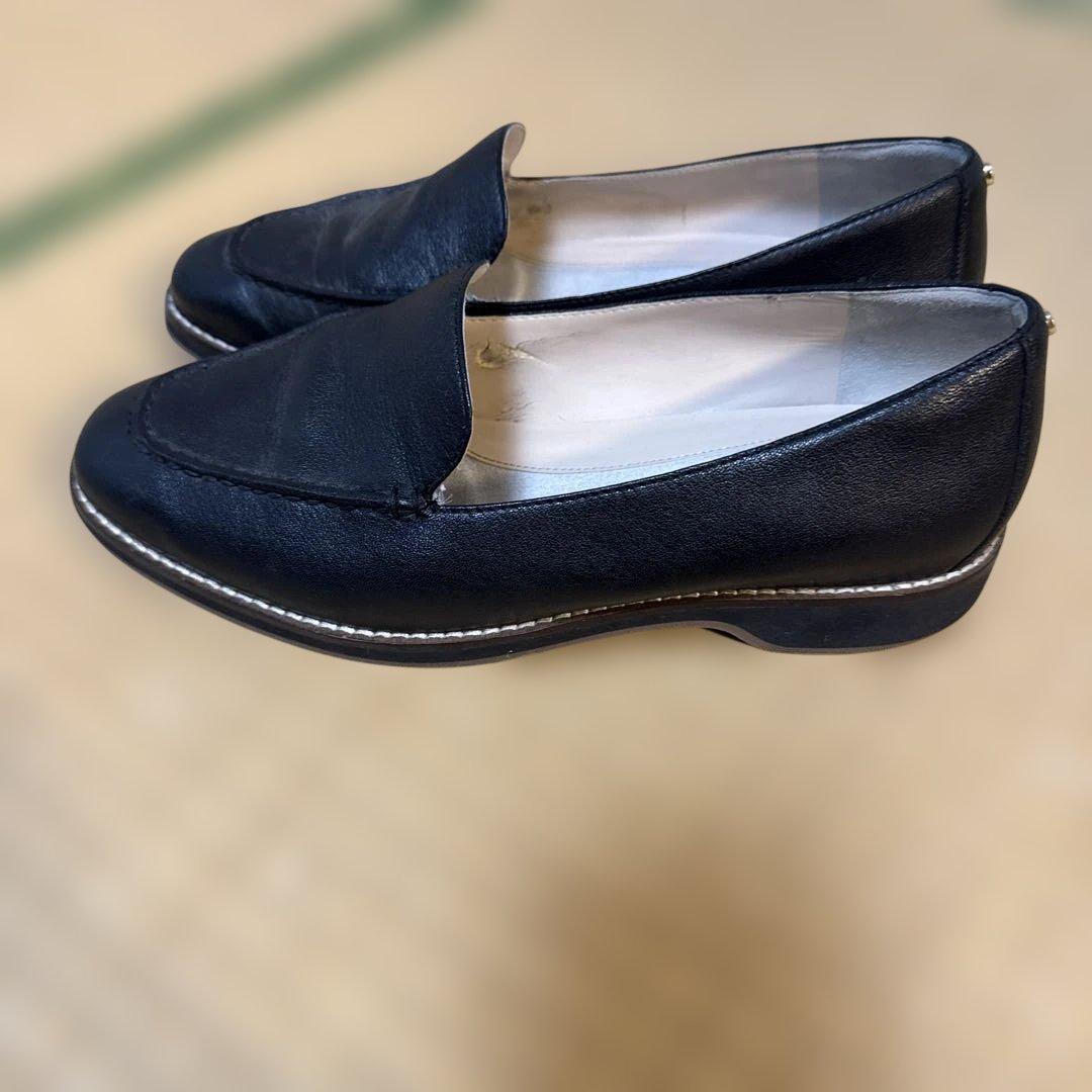 COLE HAAN ブラックレザー ローファー 7B 24センチ相当 - メルカリ