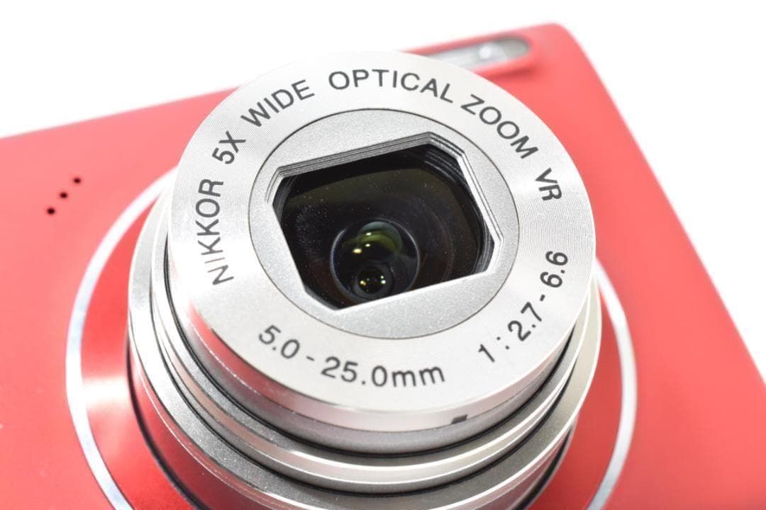 □ 美品・レッド□ ニコン Nikon COOLPIX S5100 - メルカリ