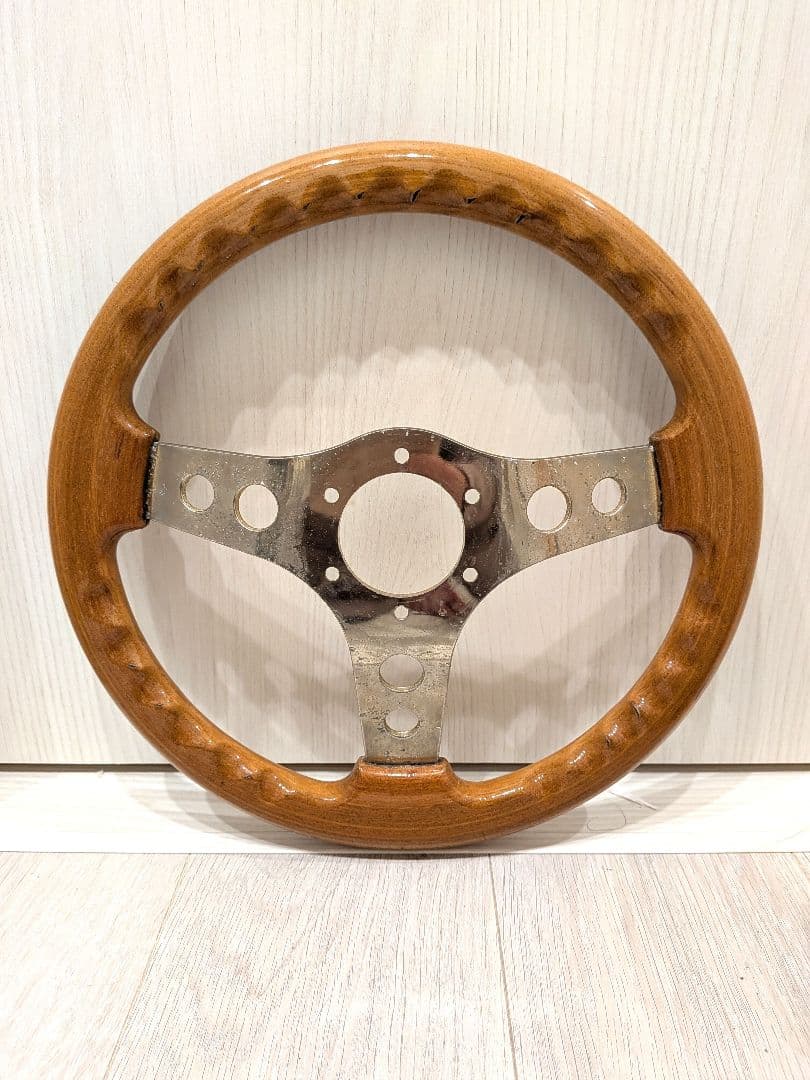 OBAステアリング小径33パイ ウッドハンドル 通称オバハン - メルカリ