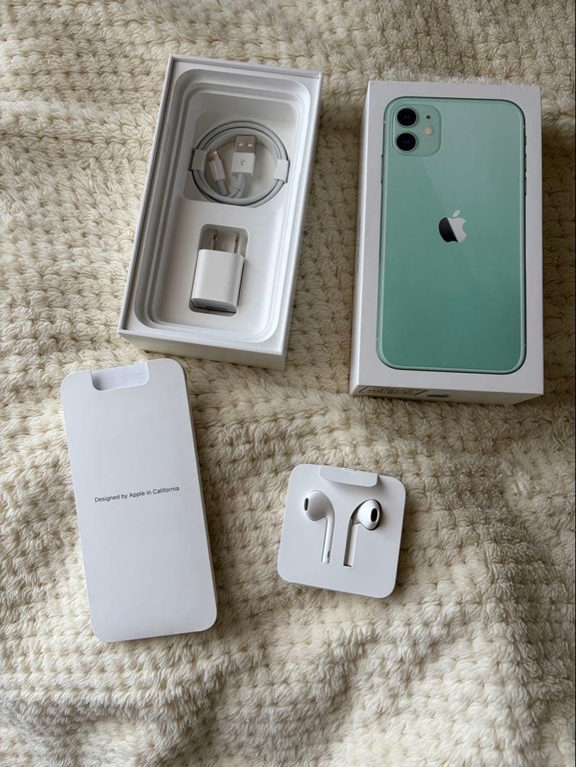 美品】iPhone 11 グリーン 128GB SIMフリー 付属品完備 - メルカリ