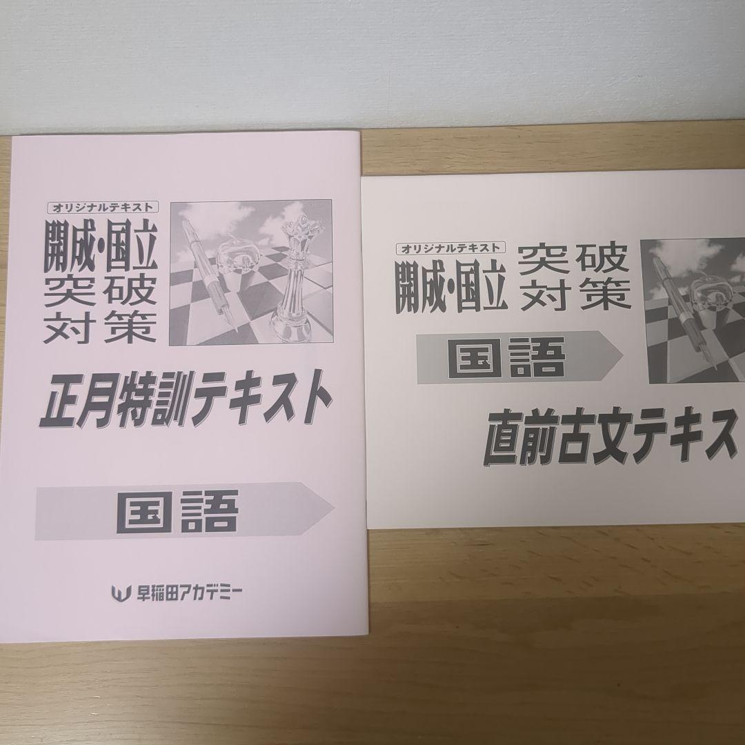 早稲アカ 開成国立必勝 正月特訓テキスト5教科8点セット - メルカリ
