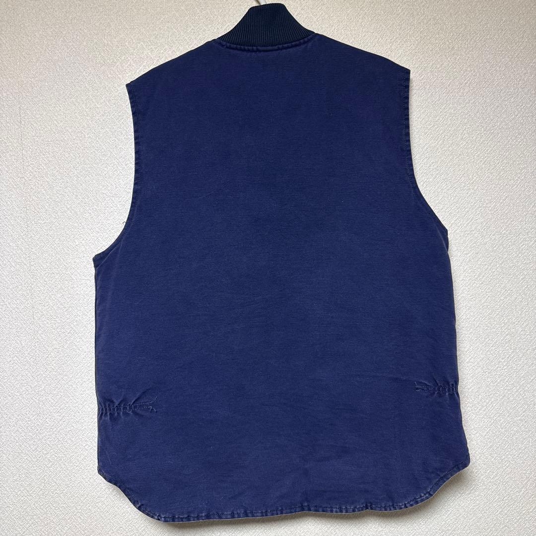 Carhartt ダックベスト ネイビー 90s タグ欠損 - メルカリ