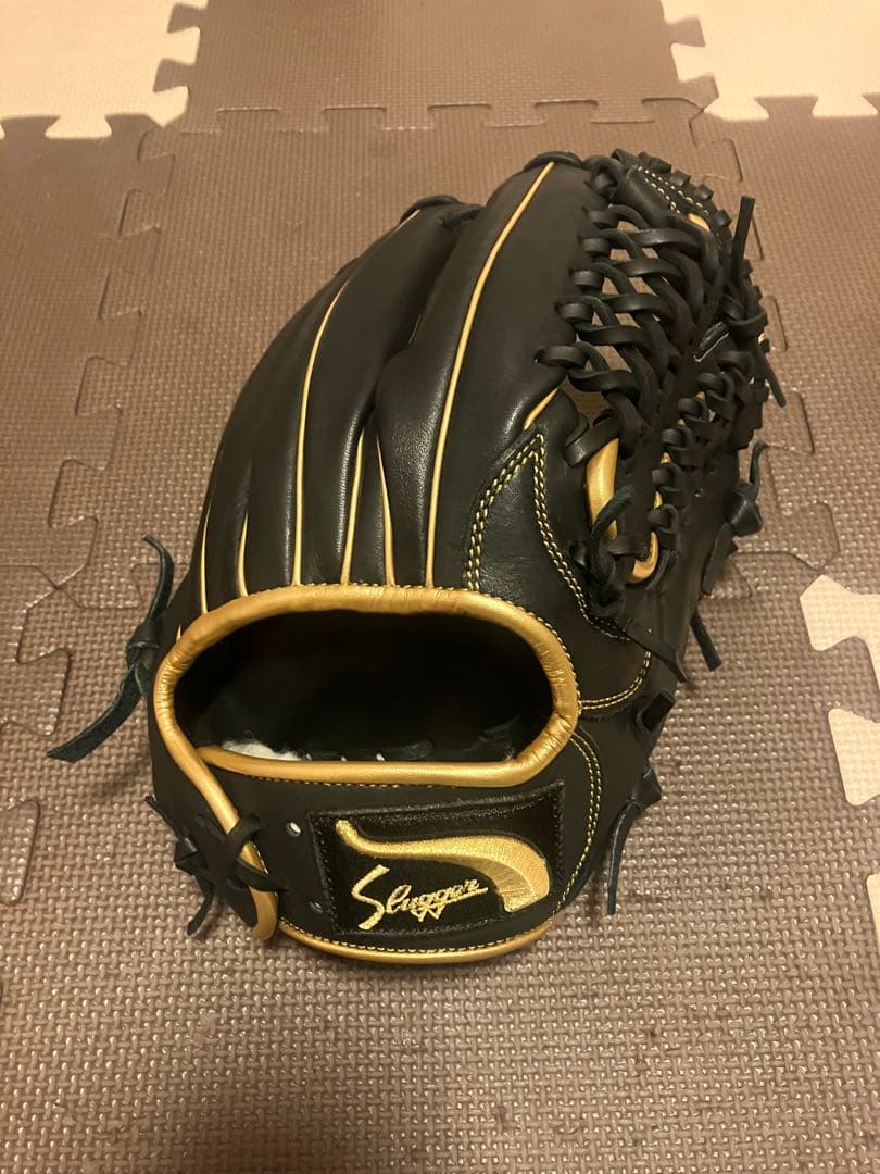 久保田スラッガー、軟式内野用グローブ 久保田スラッガー 軟式グローブ | 内野手用 ブラック×トレンチ - 野球