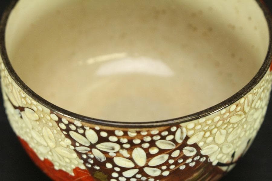 茶道具 京焼 雲錦茶碗 小碗 時代物(LC727)