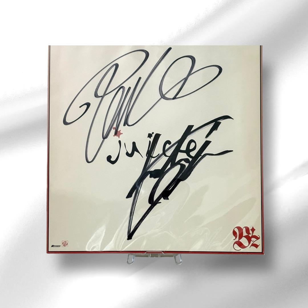 B'z サイン色紙 直筆 juice 2000 レア ライブ 松本孝弘 稲葉浩志