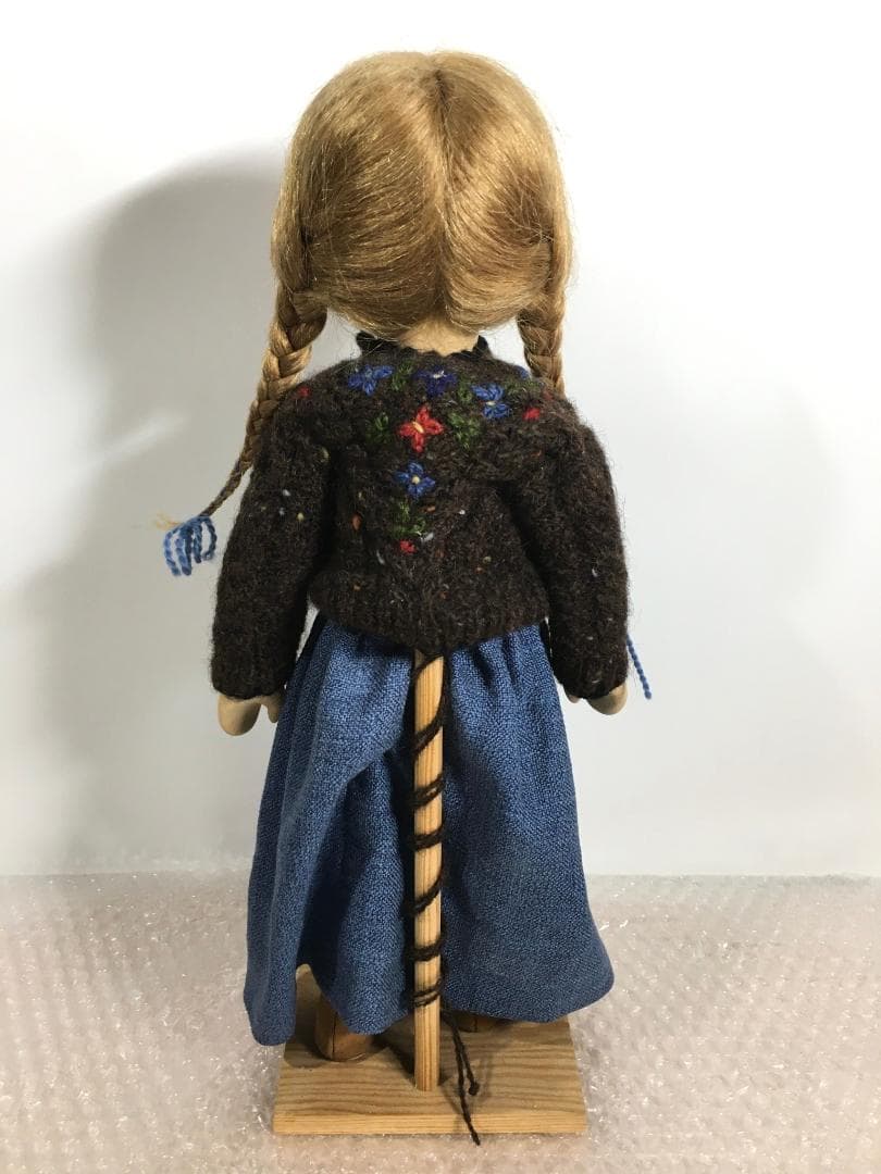 ○[美品] ポングラッツ人形 pongratz オールウッド 木製人形37cm