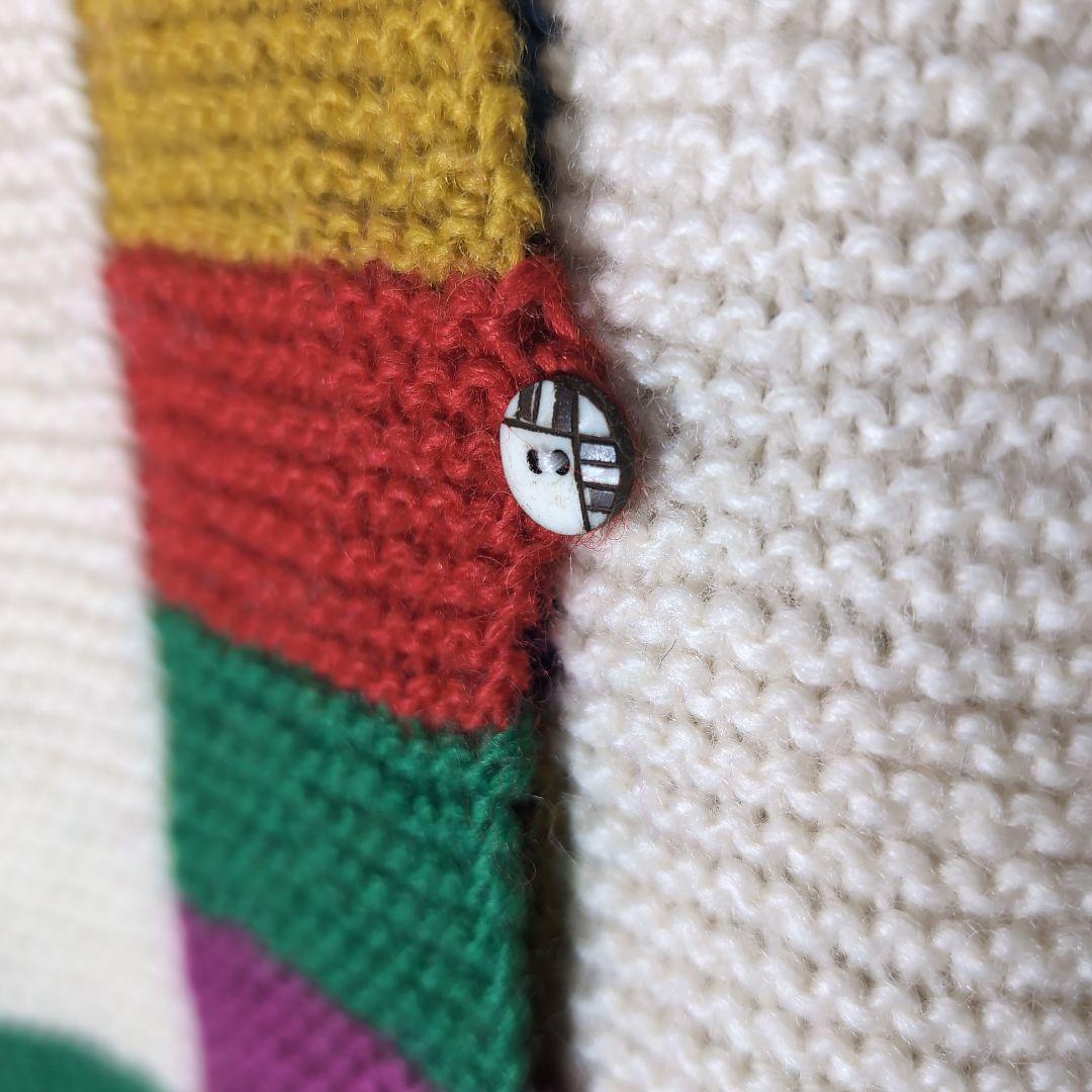 クラフトヒロ Craft hiro ニット カーディガン マルチカラー - メルカリ