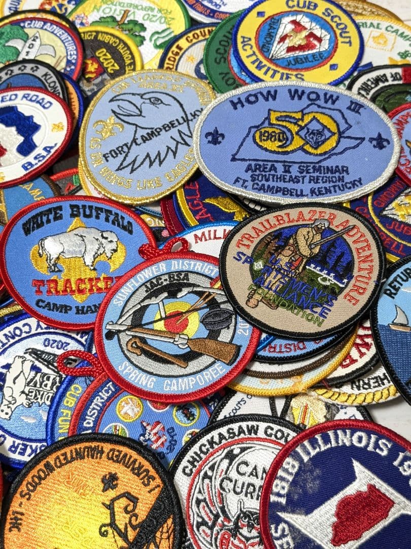 102枚 アメリカ刺繍ワッペン ボーイスカウト まとめ売り ビンテージ 当時物 USA vintage】ワッペン ボーイスカウト – 雑貨屋ポッポ