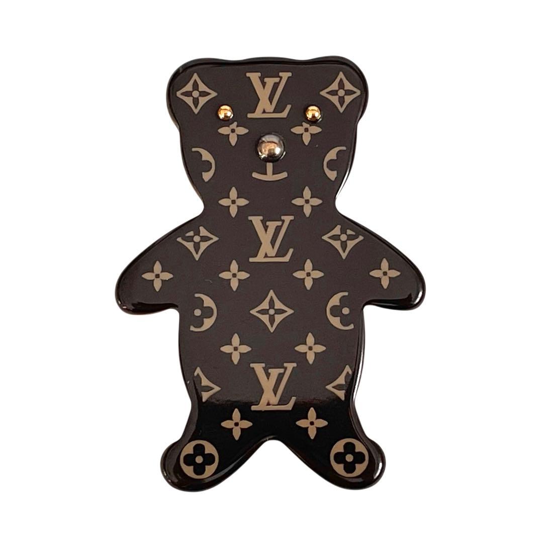 《超美品》ルイヴィトン モノグラム ブロッシュ ヌヌールス テディ ベア 茶系