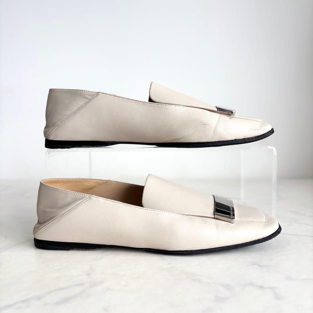 セルジオロッシ 37.5 SR1 SLIPPERS フラットシューズ チョーク - メルカリ