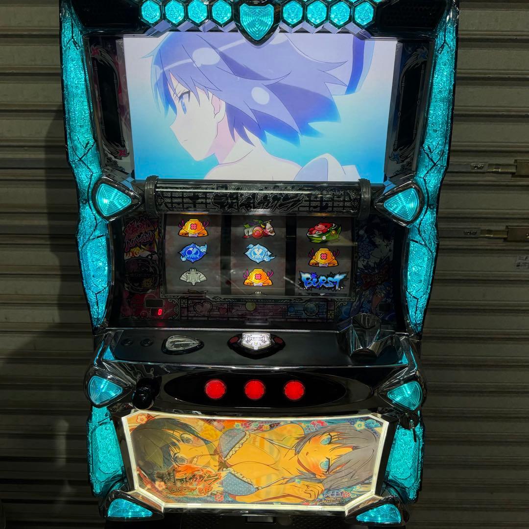 閃乱カグラ BURST UP 実機 パチスロ 不要機仕様 burstup オーイズミ パチスロ閃乱カグラBURST UP 中古パチスロ実機 [8ch対応] A