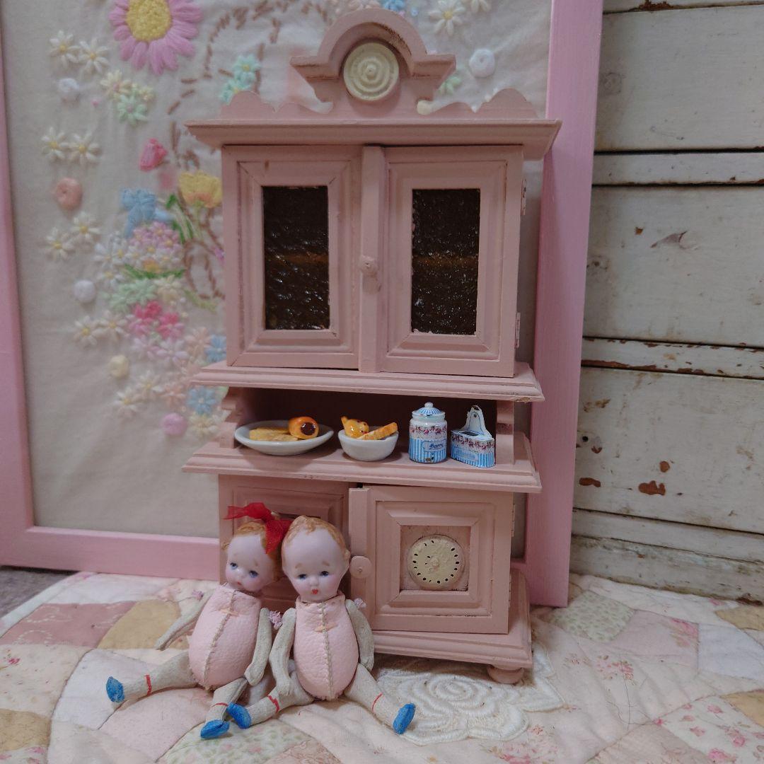 砂漠できなこ様専用！！ヴィンテージ、ドールハウス、ミニチュア、食器棚