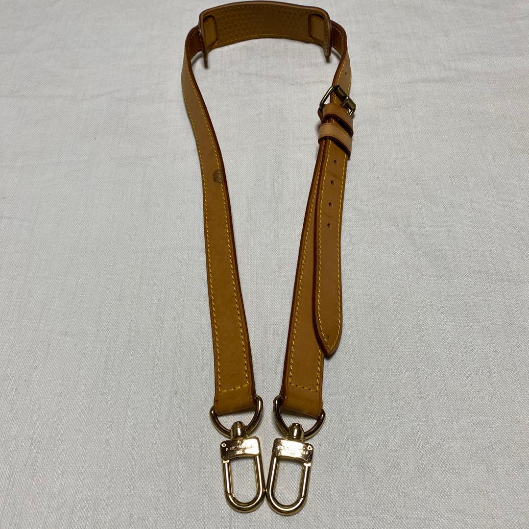 ルイヴィトン ショルダーストラップ ヌメ革 肩紐 ゴールド金具 刻印