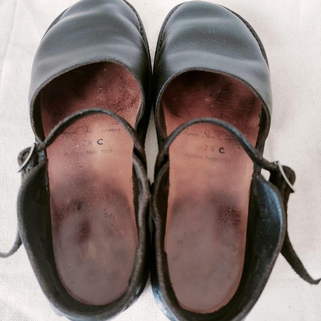 AURORA SHOE メリージェーンニューチャイニーズ　黒 23.5cm