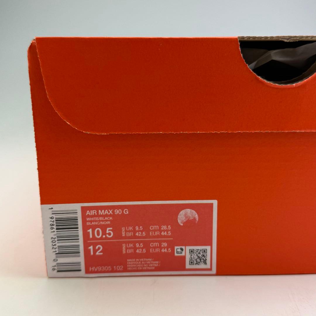 28.5cm ナイキ エアマックス90 G \"ホワイト/ブラック\"ゴルフシューズ