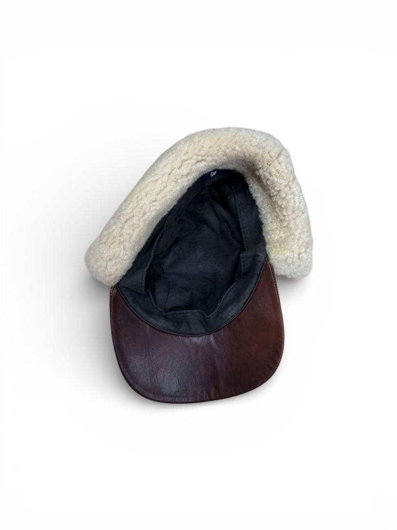 激レア POLO SPORTS レザーフライトキャップ Mサイズ 茶芯 - メルカリ