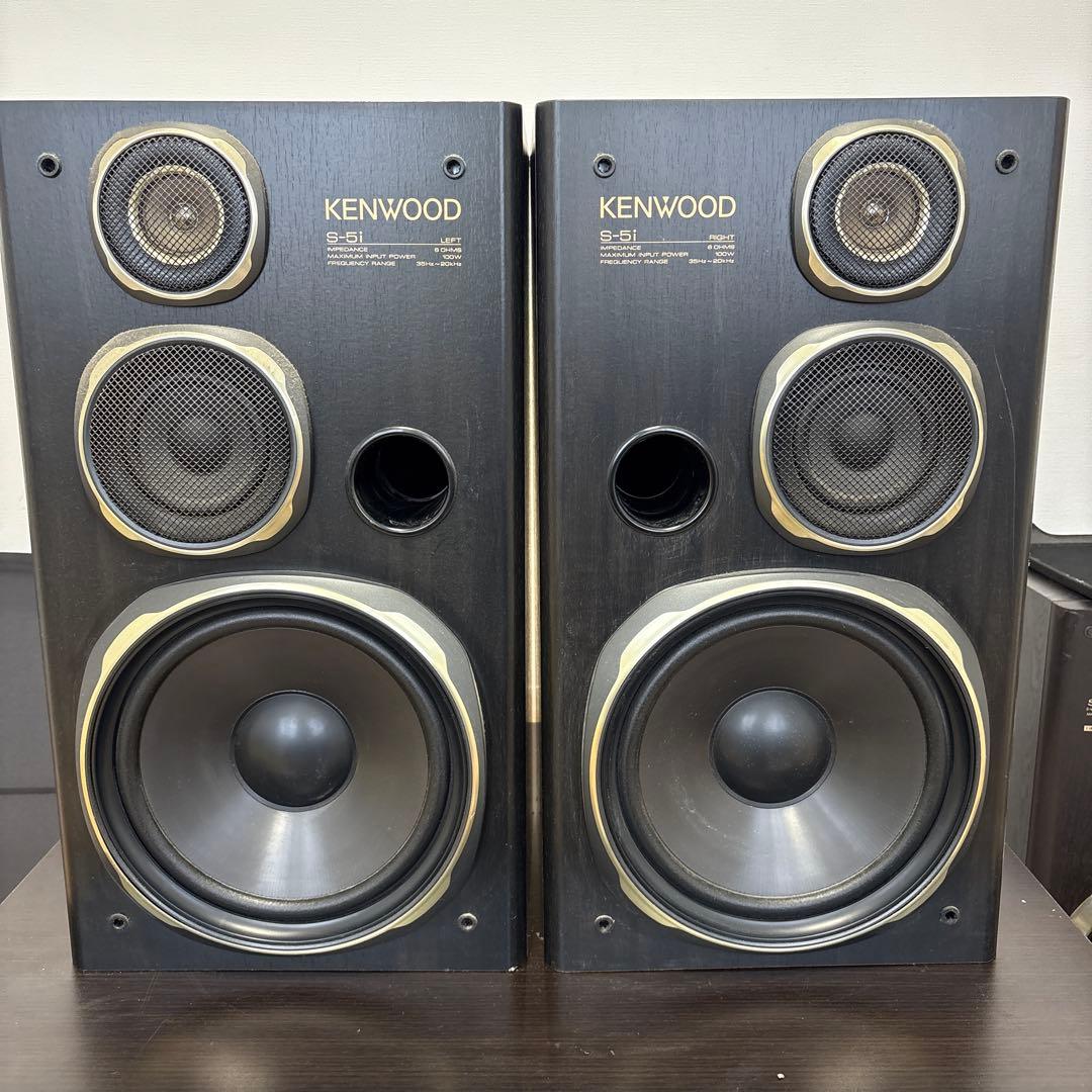 ケンウッド S-5i 動作確認済 KENWOOD ケンウッド・S-5i 木製スピーカー 左右2個 3WAY - メルカリ