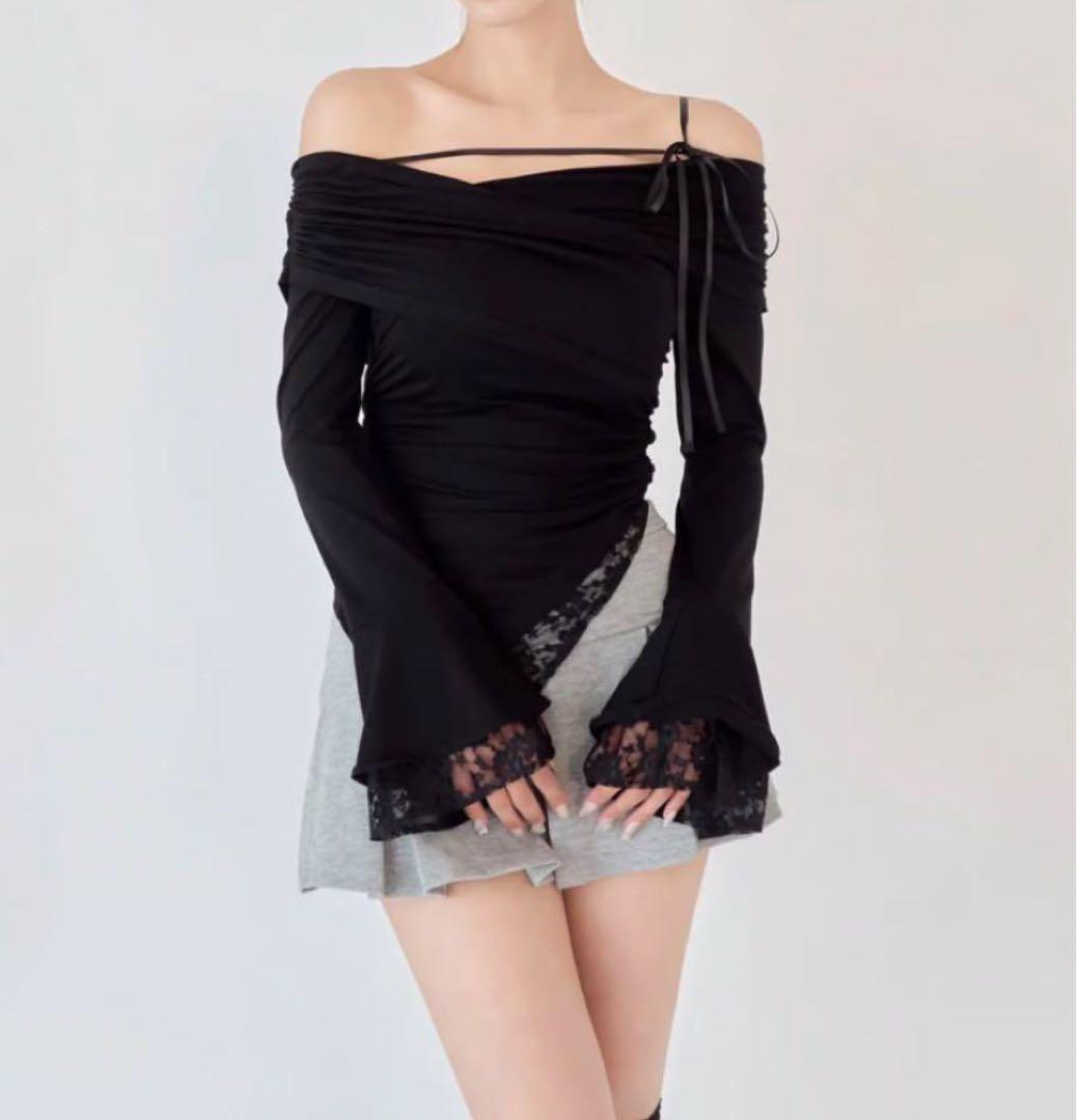 YILON イロン RIBBON CAMI SET TOPS