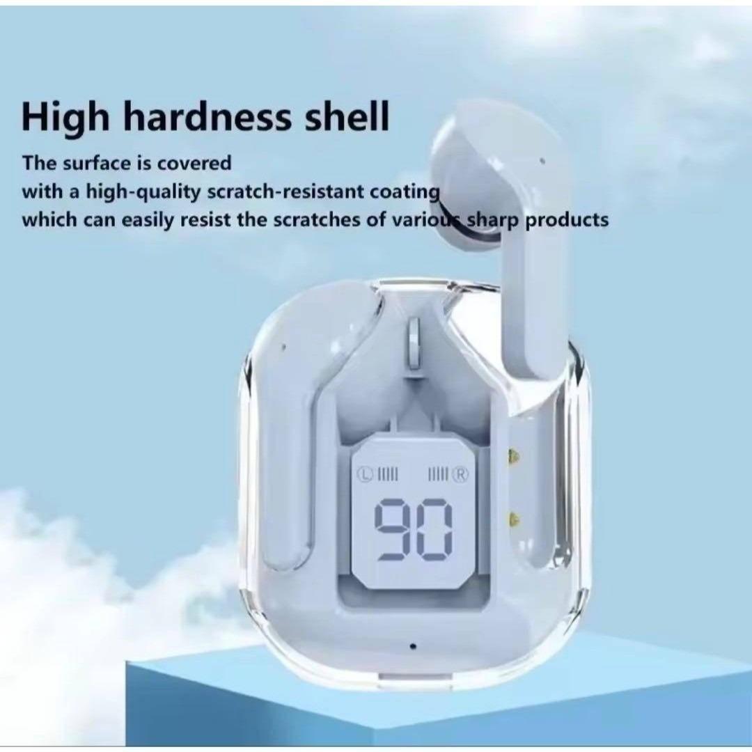 新品未使用】T2ワイヤレスBluetoothイヤホン 透明ブルー - メルカリ