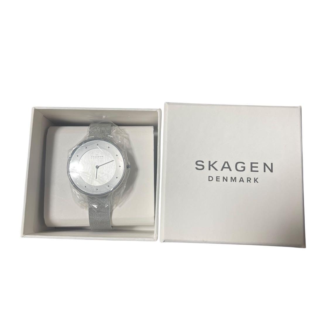 SKAGEN シルバー ミニマリスト時計 箱付き Signatur Lille Slim Steel Mesh Watch SKW2692 - Skagen