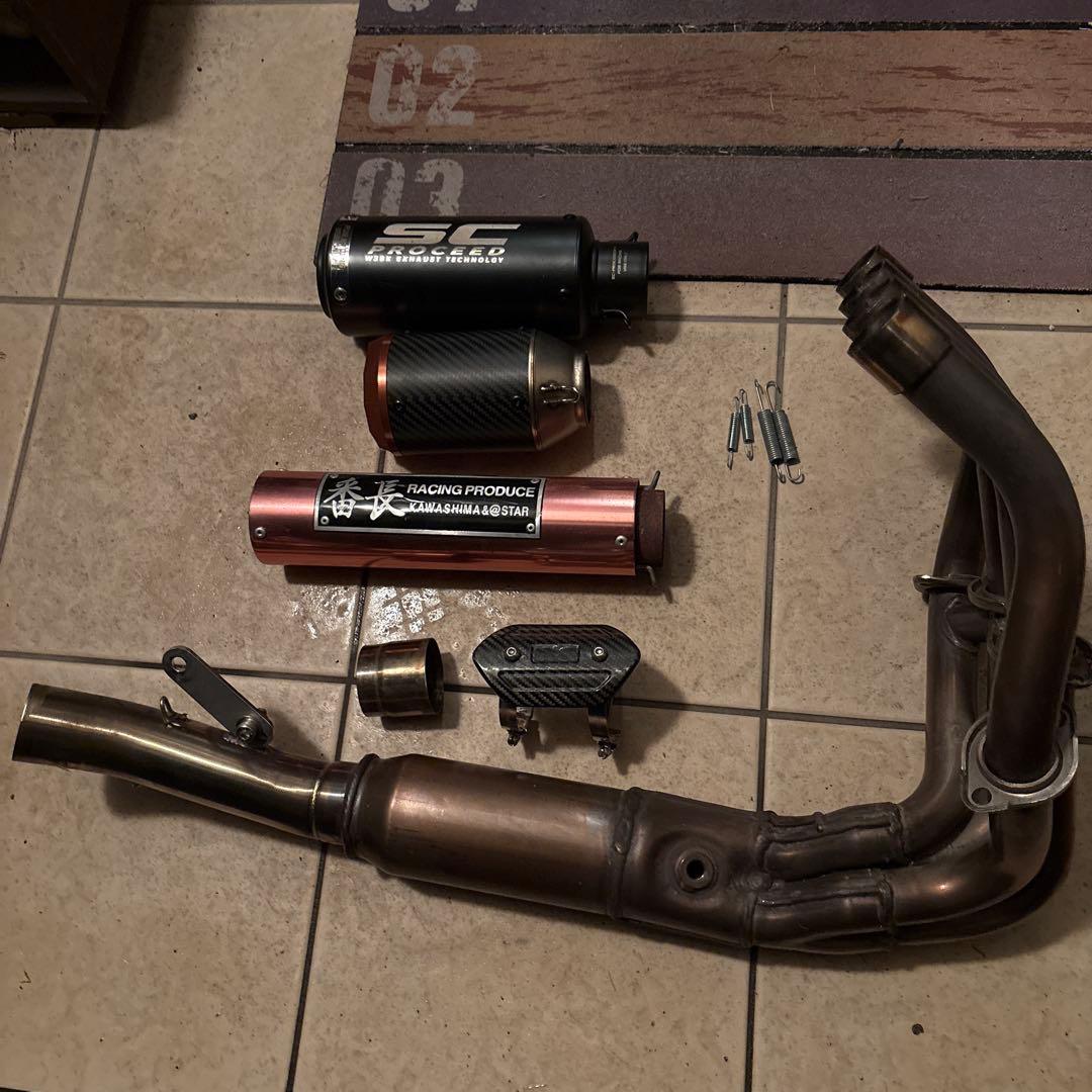 値下げ中！ZX25R ワンオフマフラー サイレンサー種類豊富 付け替え可能