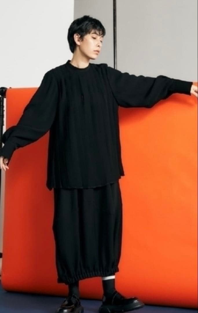 ENFOLD ミリオーネ プリーツ 長袖 ブラック オンライン ストア