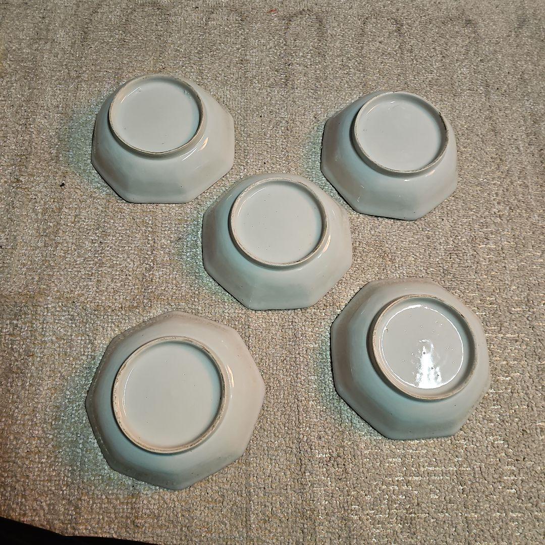 江戸後期 古伊万里 染付八角麒麟鉢 5客 - メルカリ