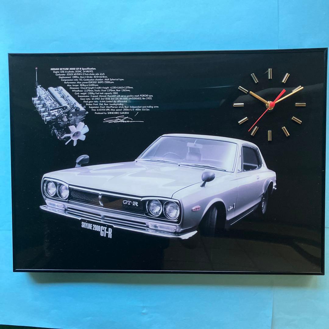 スカイラインGT-R(KP G C10）パネル時計 復刻版 - メルカリ