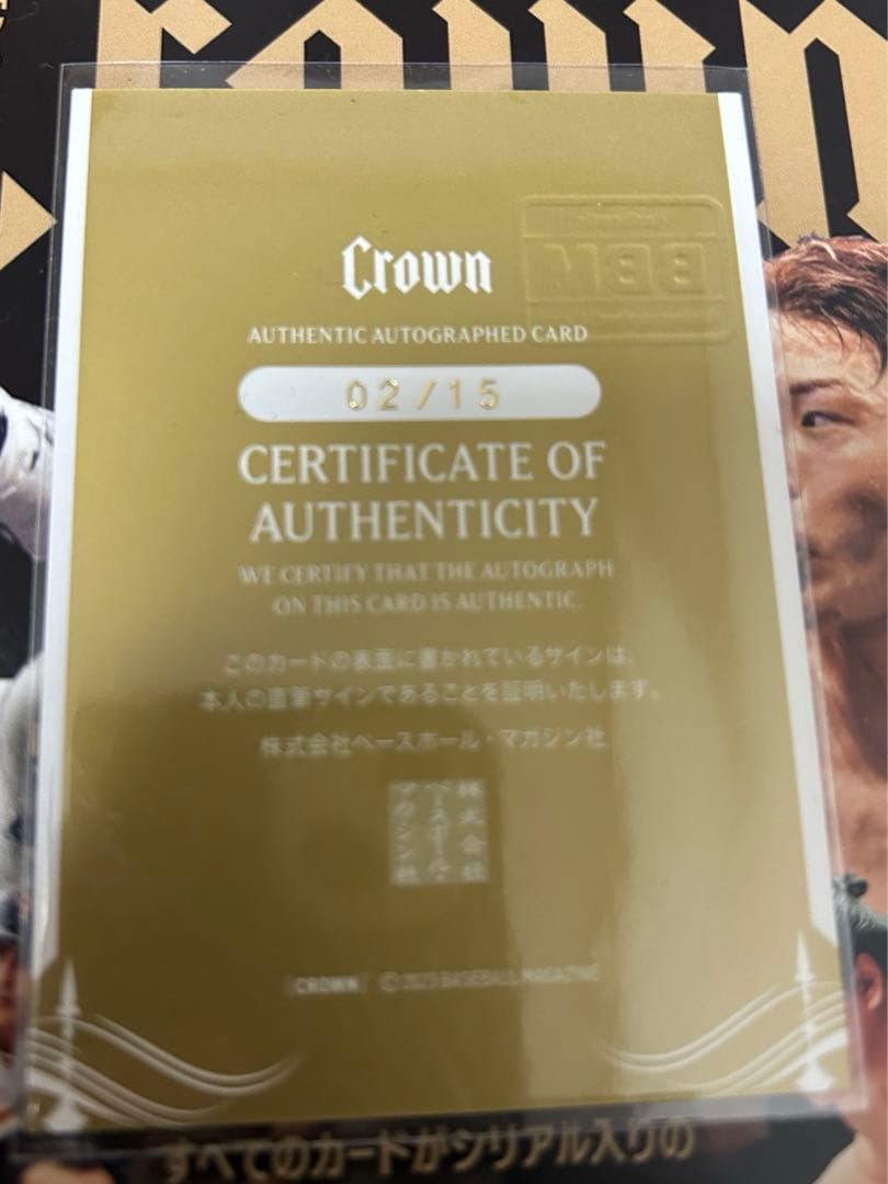 高木美帆 BBM2023 CROWN クラウン15枚限定 縦 直筆サインカード - メルカリ