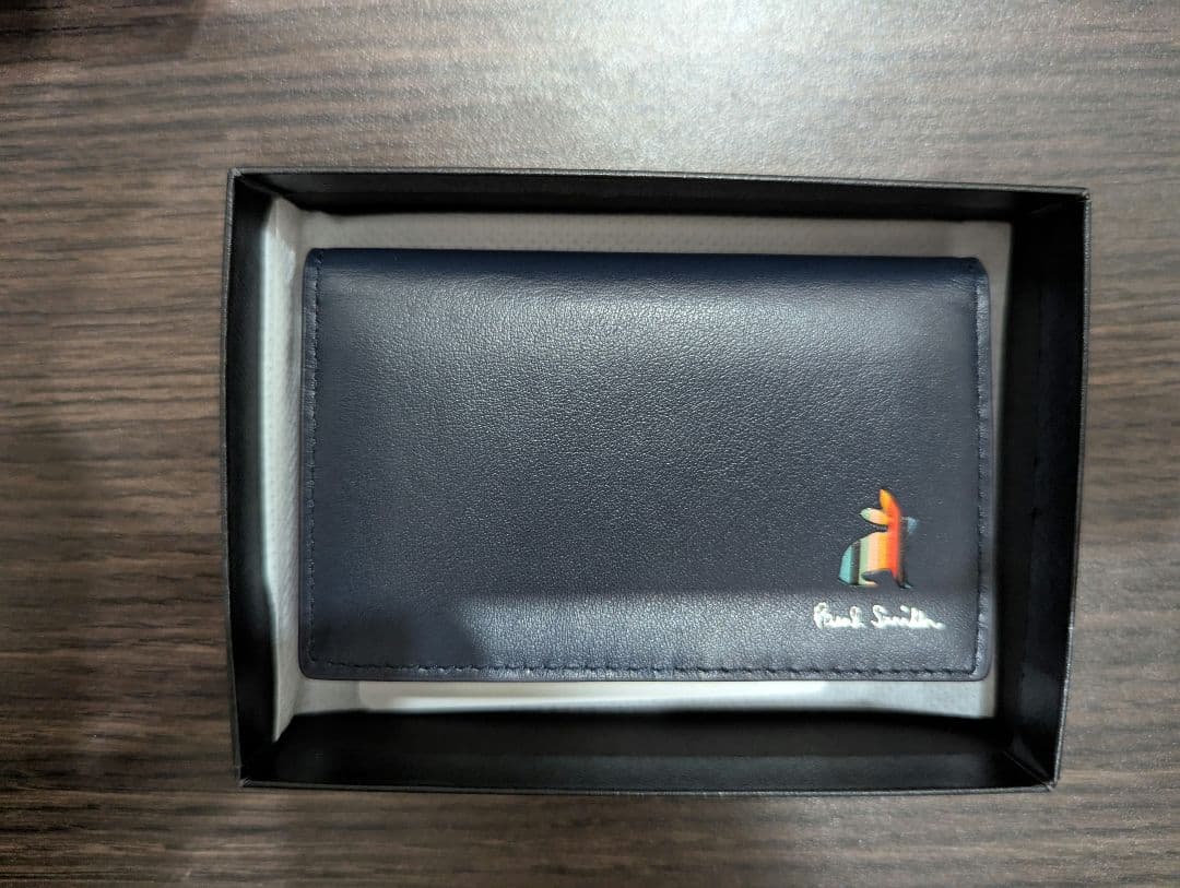 Paul Smith ネイビー 名刺入れ BPS653 Amazon.co.jp: [ポールスミス] 名入れ可 名刺入れ カードケース マーケ